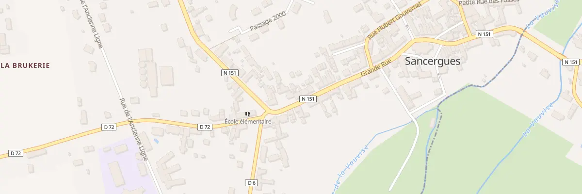 Plan du 68 Grande Rue à Sancergues
