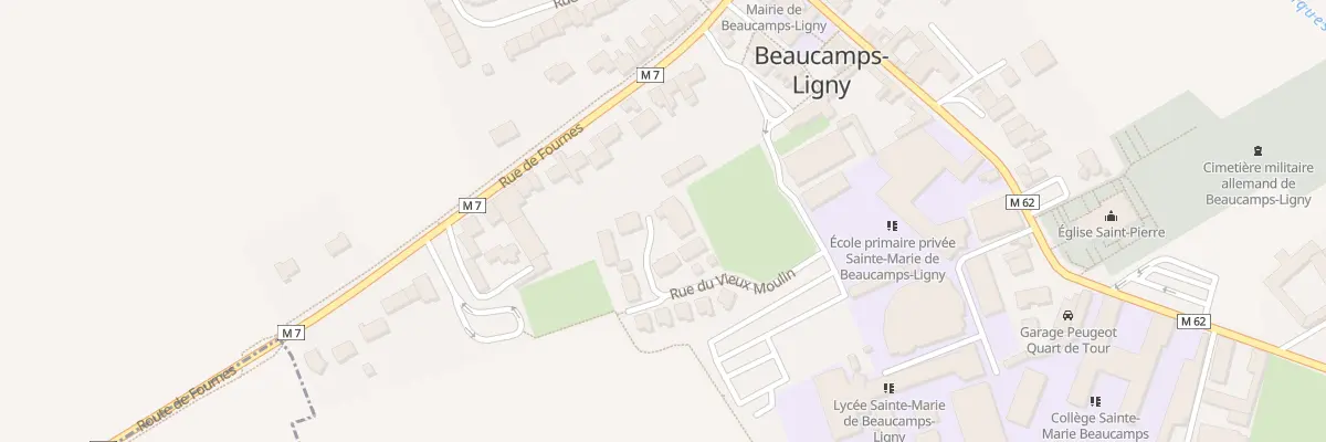 Plan du 14 Rue du Vieux Moulin à Beaucamps-Ligny
