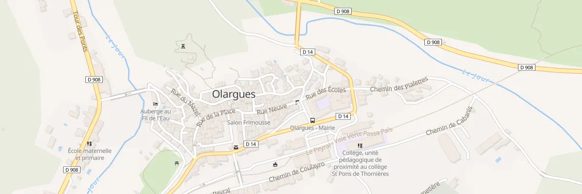 Plan du 5134 Plan du Pourtal à Olargues