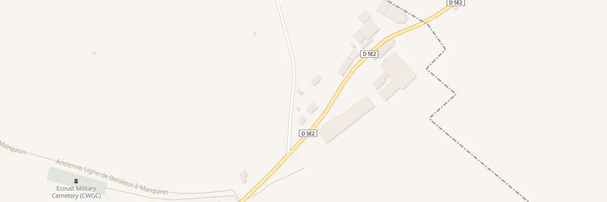 Plan du 25 Rue de la Gare à Écoust-Saint-Mein