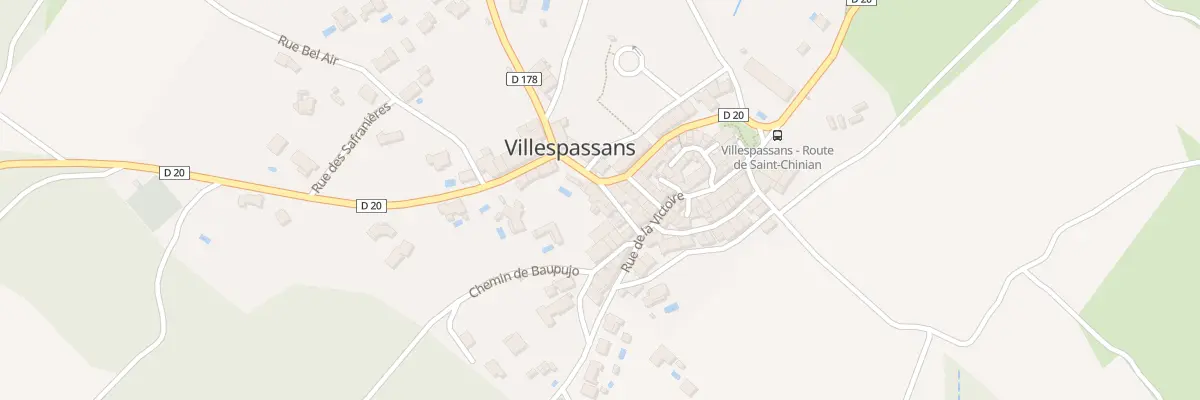 Plan du 5033 Village à Villespassans