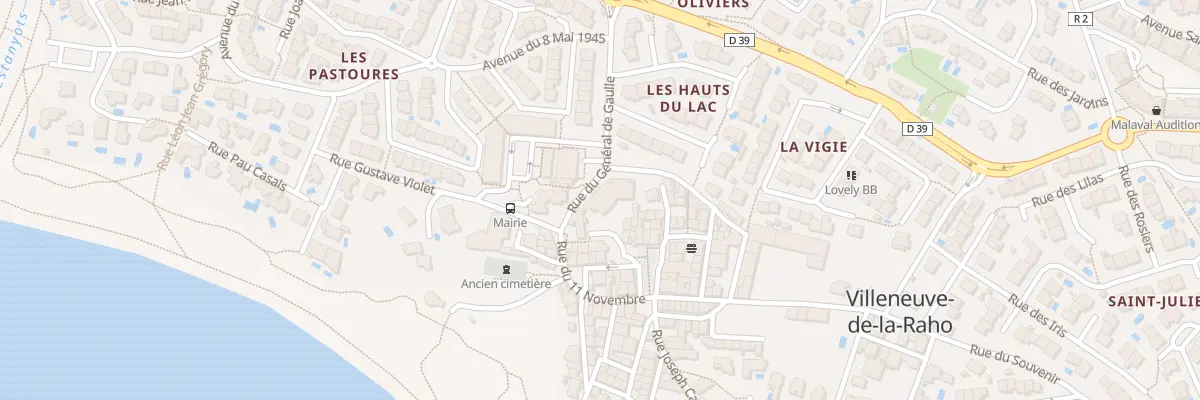 Plan du 4 Rue du Gen de Gaulle à Villeneuve-de-la-Raho