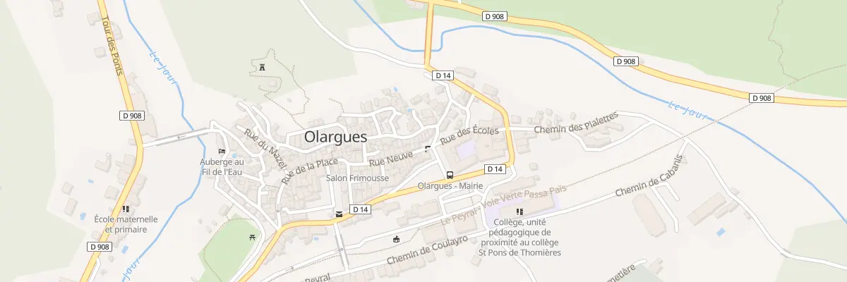 Plan du 5392 Plan du Pourtal à Olargues