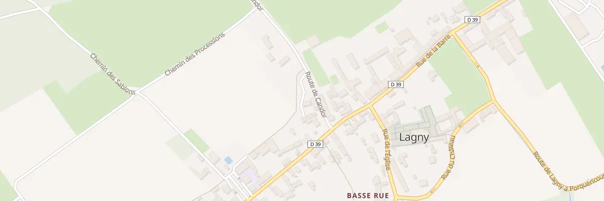 Plan du 89 Rte de Candor à Lagny