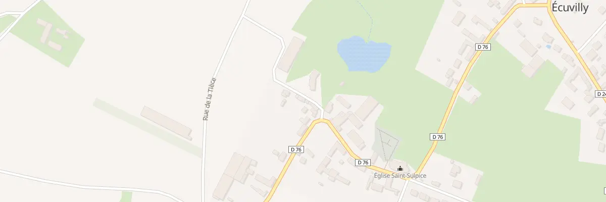 Plan du 1 Rue de la Tiece à Écuvilly