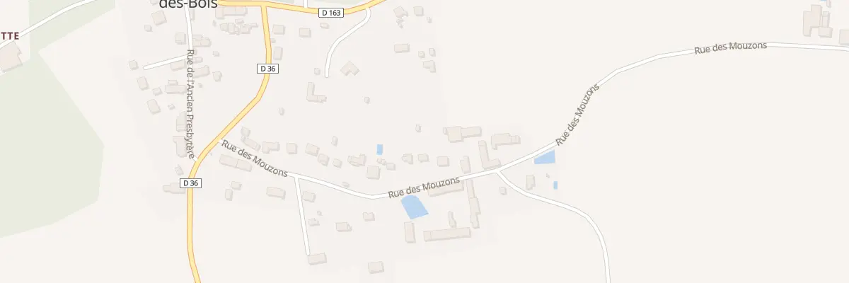 Plan du 25 Rue des Mouzons à Saint-Firmin-des-Bois