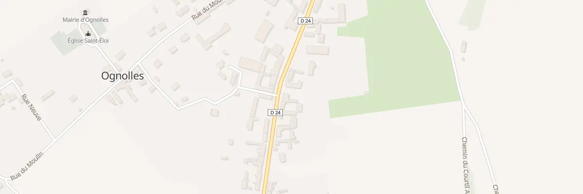 Plan du 38 Rue de Noyon à Ognolles