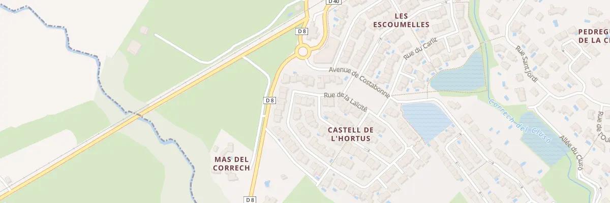 Plan du 90001 Rue de la Laïcité à Ortaffa
