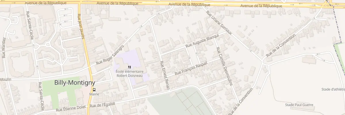 Plan du 6 Rue Blanqui à Billy-Montigny