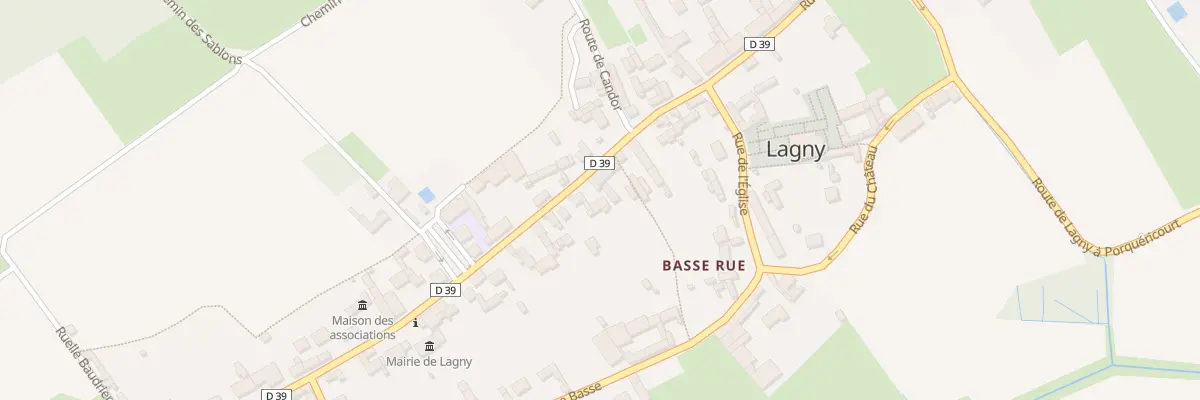 Plan du 70 Entre la Basse Rue et le P à Lagny