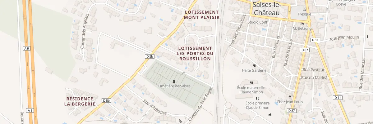 Plan du 23 Av du Roussillon à Salses-le-Château