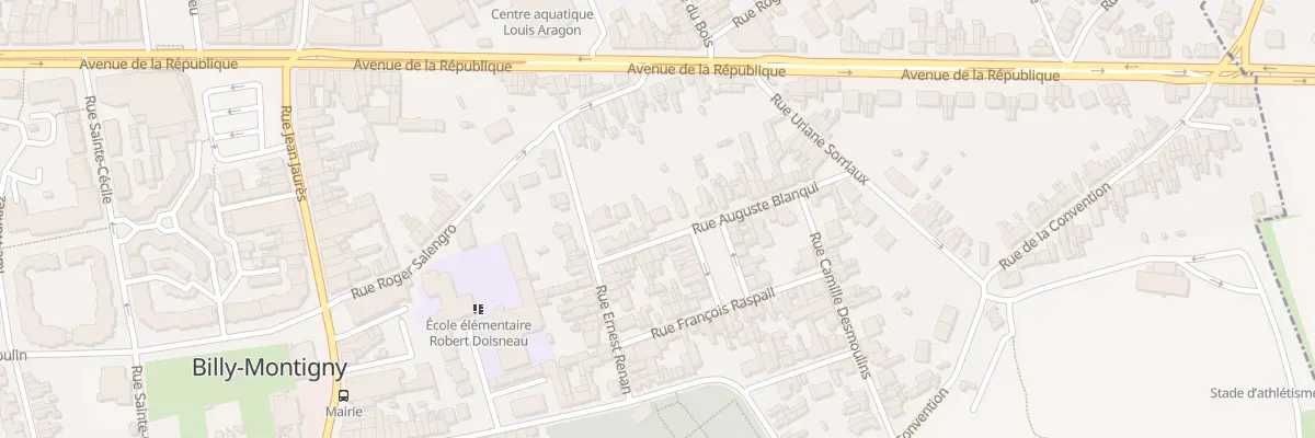 Plan du 9 Rue Blanqui à Billy-Montigny