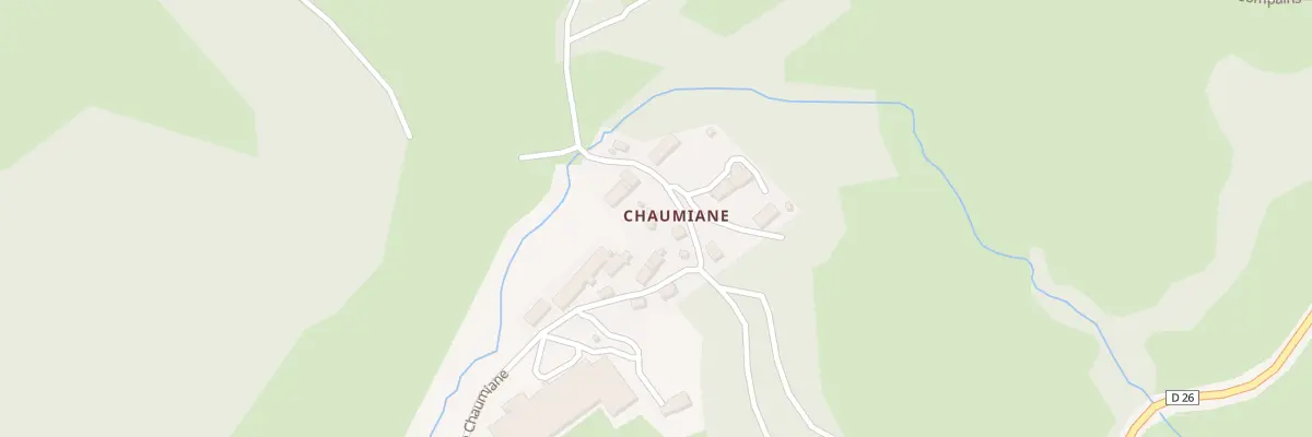 Plan du 5222 Chaumiane à Compains