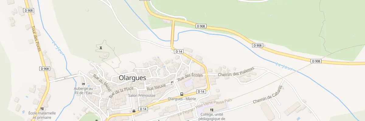 Plan du 5544 Rue La Picade à Olargues