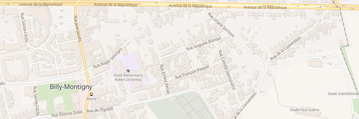 Plan du 10 Rue Blanqui à Billy-Montigny