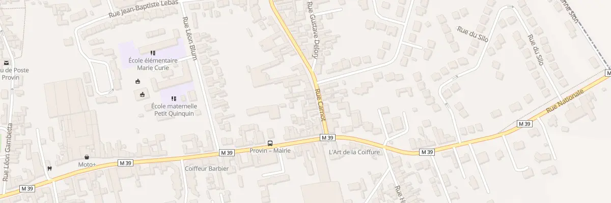 Plan du 5 Rue Carnot à Provin