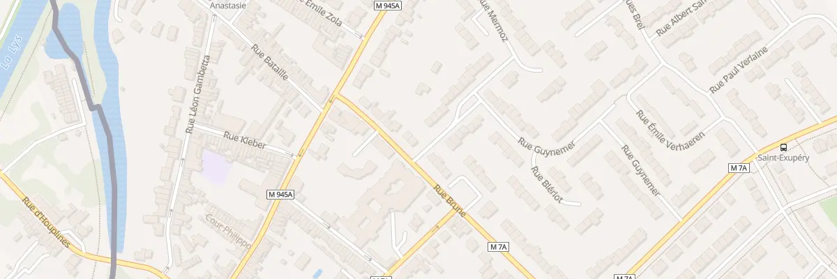 Plan du 15 Rue Brune à Houplines
