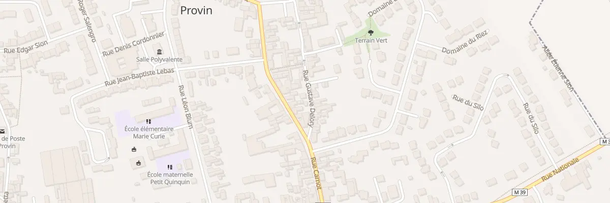 Plan du 3 Rue Gustave Delory à Provin