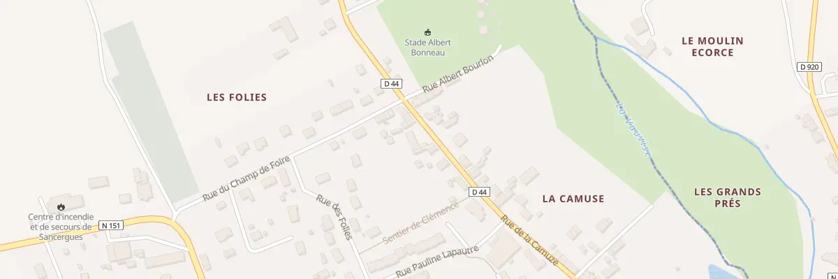 Plan du 17 Rue de la Camuze à Sancergues