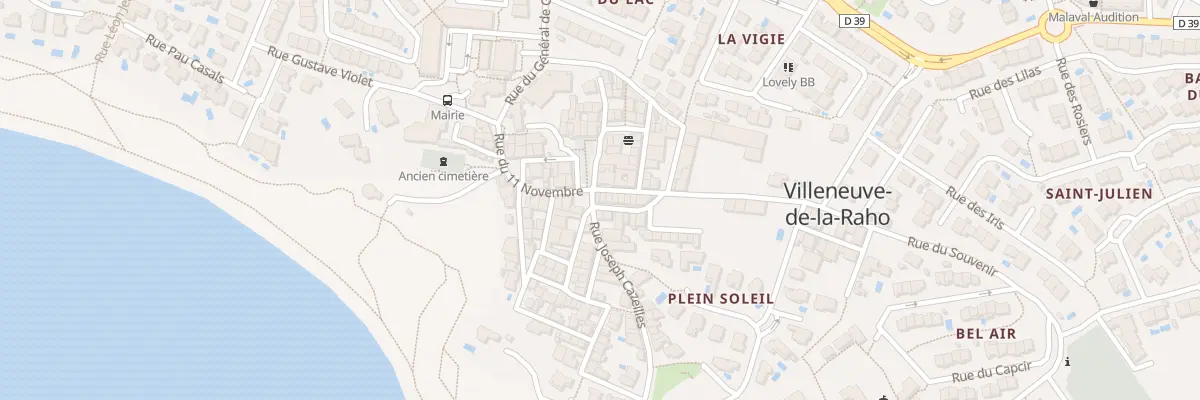 Plan du 1 Rue Julien Bonnecaze à Villeneuve-de-la-Raho