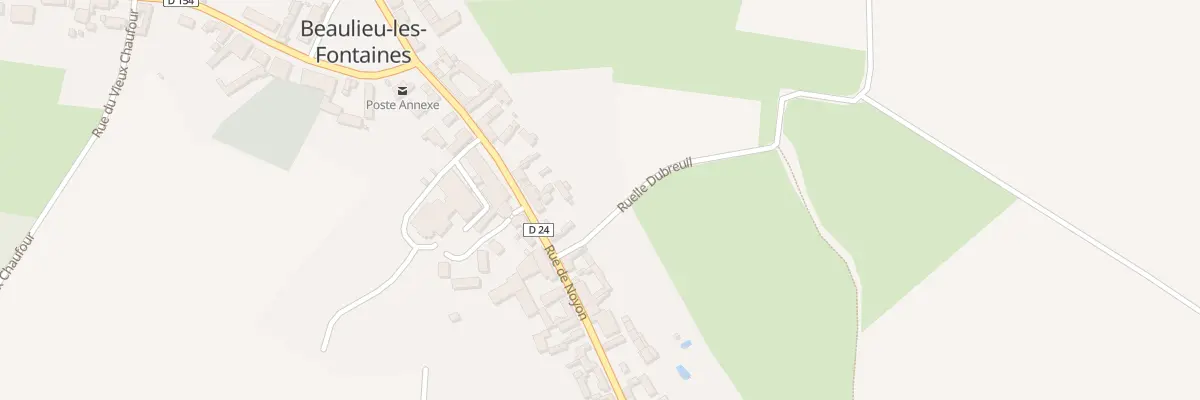 Plan du 24 Rue de Noyon à Beaulieu-les-Fontaines