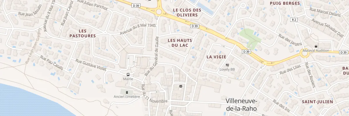 Plan du 10 Rue des Cèdres à Villeneuve-de-la-Raho