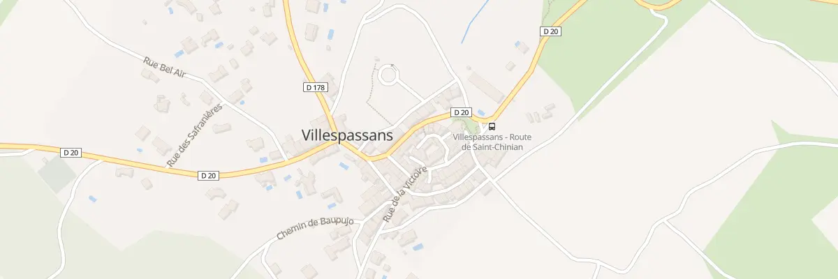 Plan du 5088 Rue de l’Eglise à Villespassans