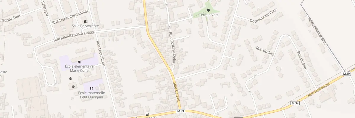 Plan du 10 Rue Gustave Delory à Provin