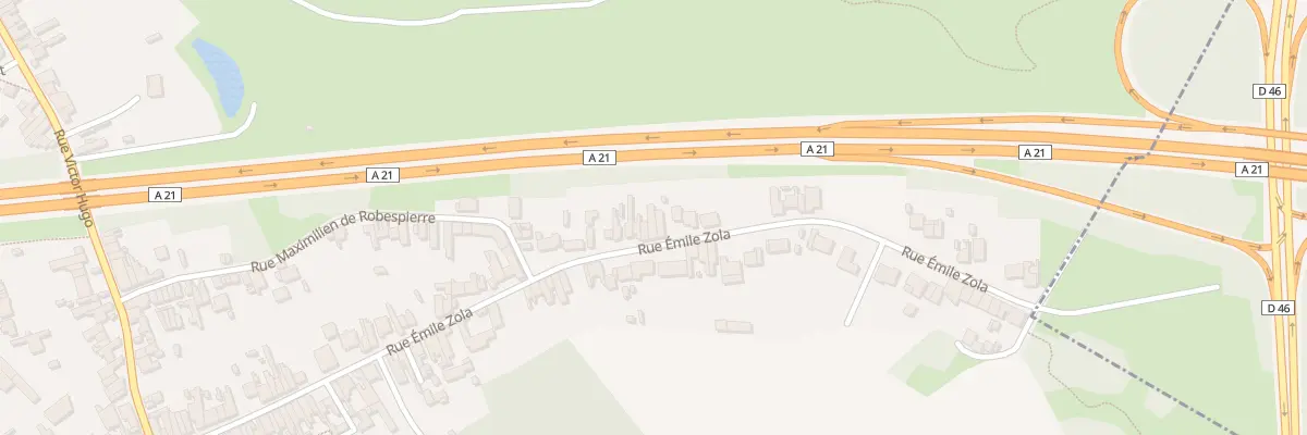 Plan du 91 Rue Emile Zola à Fouquières-lès-Lens