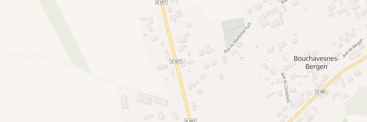 Plan du 1 Rue du Maréchal Foch à Bouchavesnes-Bergen
