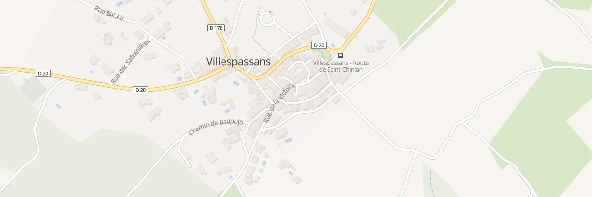 Plan de la Rue de la Republique à Villespassans