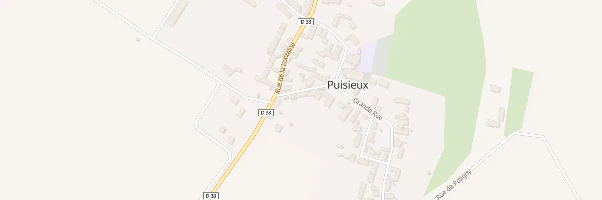 Plan du 1 Rue de l’Eglise à Puisieux