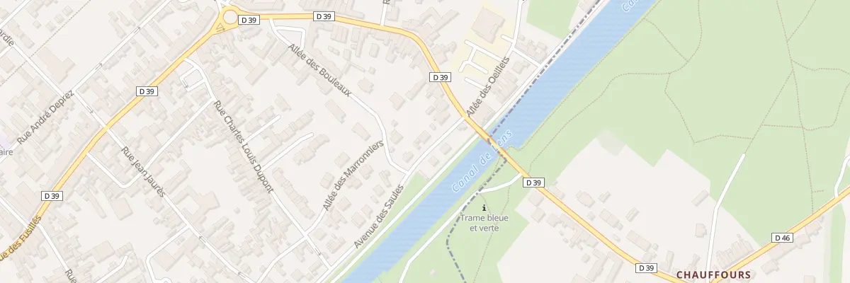 Plan du 77 Av des Saules à Harnes