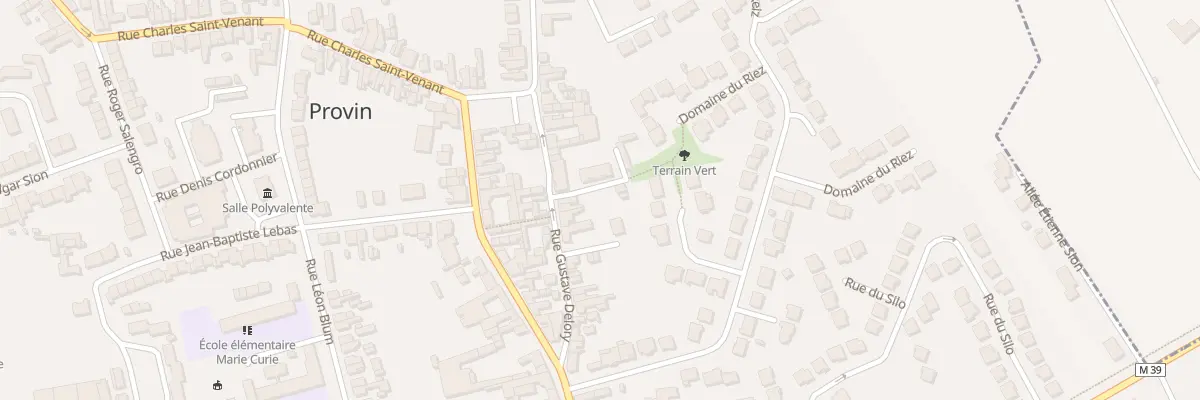 Plan du 30 Rue Gustave Delory à Provin