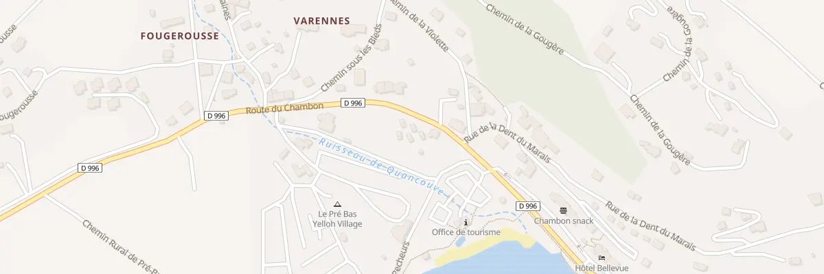 Plan du 2 All des Pêcheurs à Chambon-sur-Lac