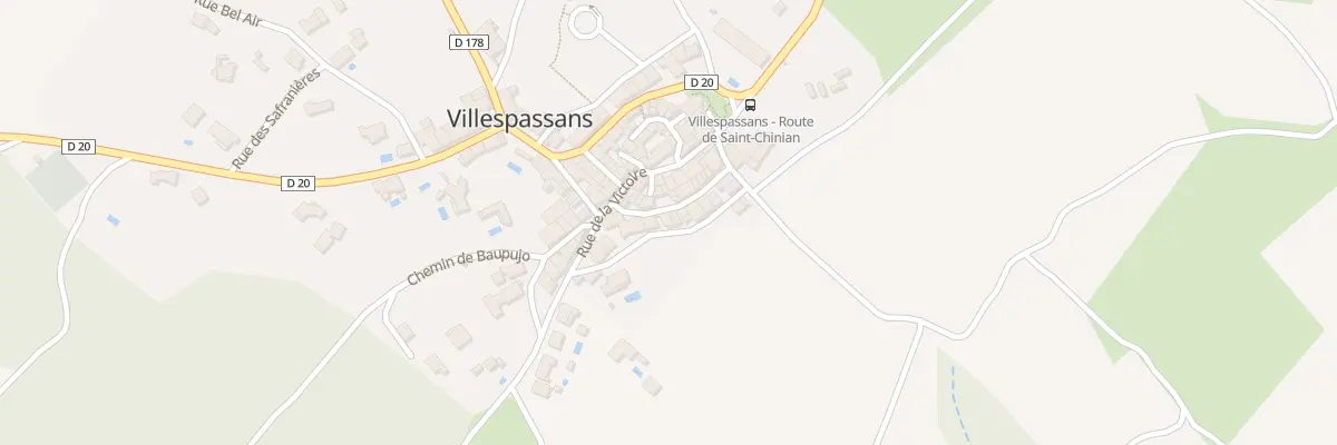 Plan du 5152F Rue de la Republique à Villespassans