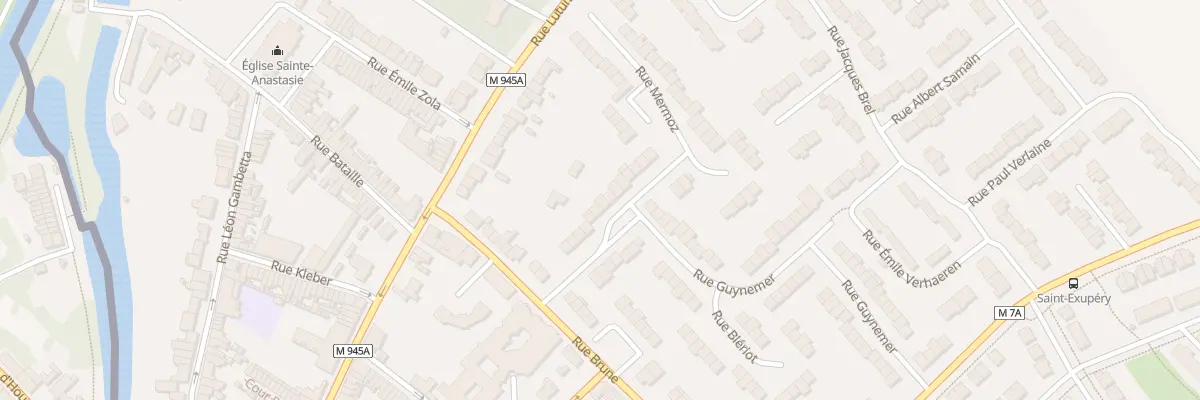 Plan du 13 Rue Mermoz à Houplines