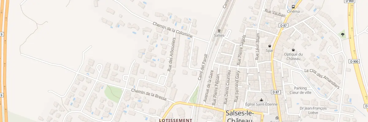 Plan du 6 Rue des Romarins à Salses-le-Château