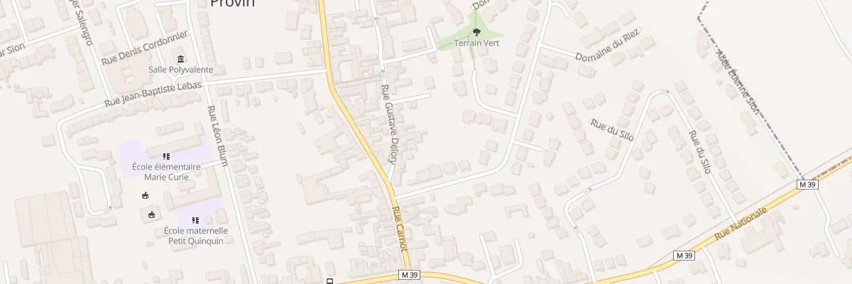 Plan du 6 Rue Gustave Delory à Provin