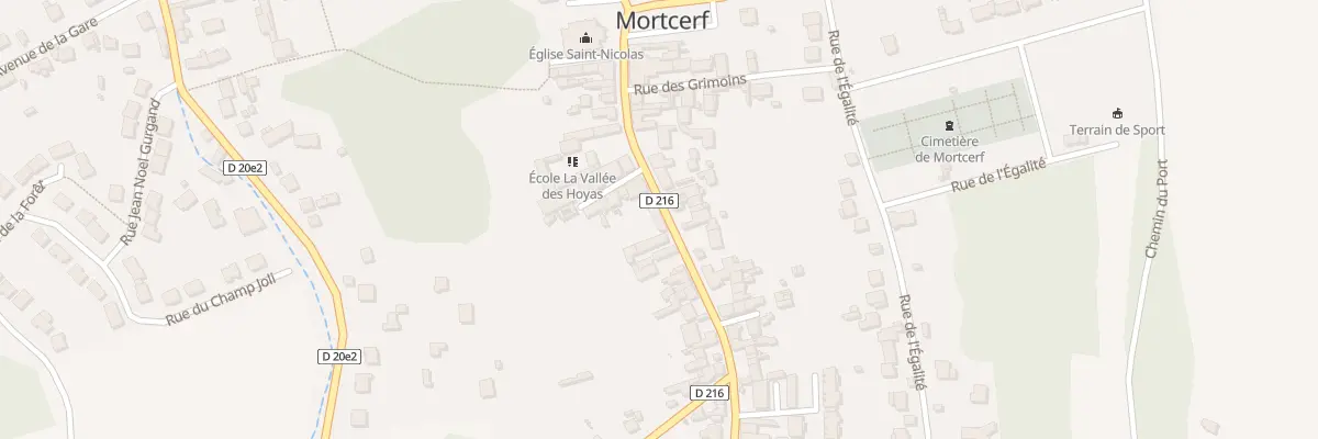 Plan du 68 Rue du Vingt Sept Aout à Mortcerf