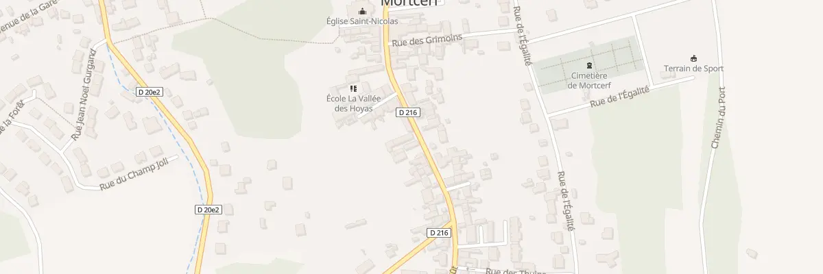 Plan du 70 Rue du Vingt Sept Aout à Mortcerf