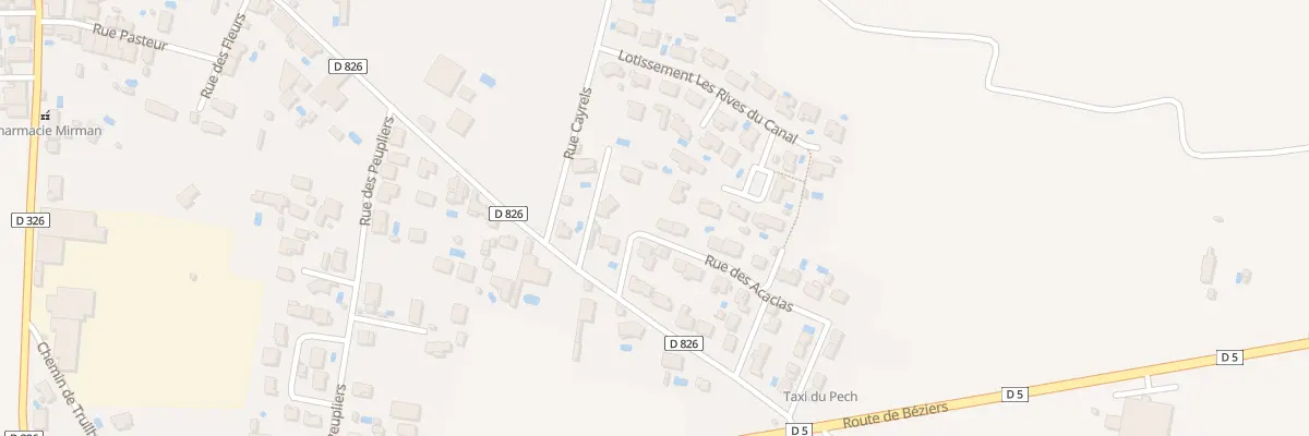Plan du 24 Rue des Acacias à Argeliers