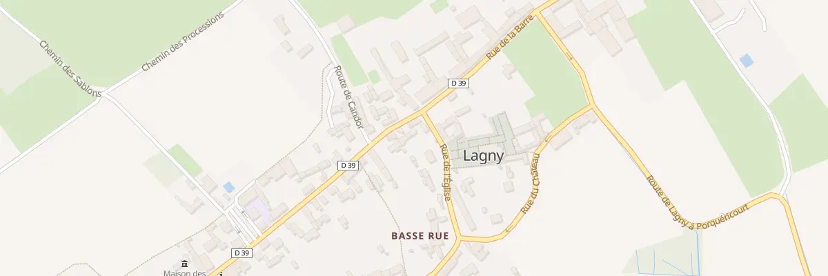 Plan du 6 Rue de la Barre à Lagny