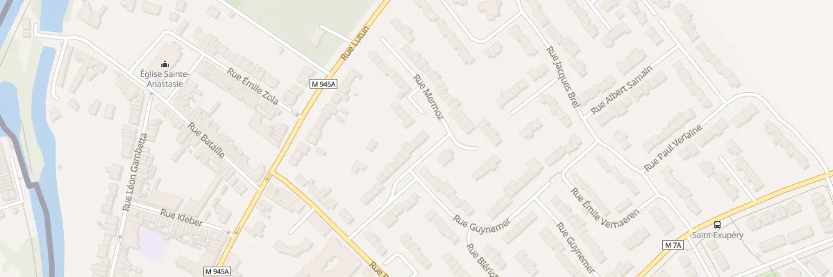Plan du 25 Rue Mermoz à Houplines