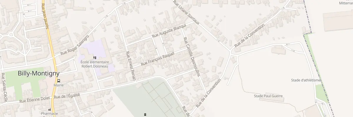 Plan du 28 Rue Raspail à Billy-Montigny