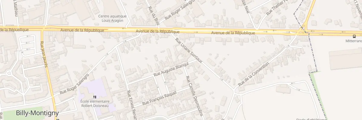 Plan du 35 Rue Blanqui à Billy-Montigny