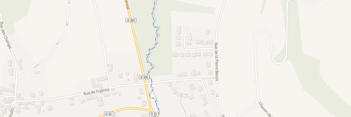 Plan du 16 Rue des Ecanges à Fresnoy-la-Rivière