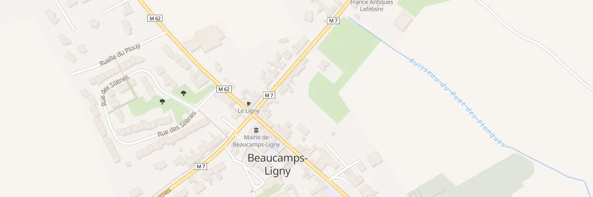 Plan du 7 Rue de la Gare à Beaucamps-Ligny