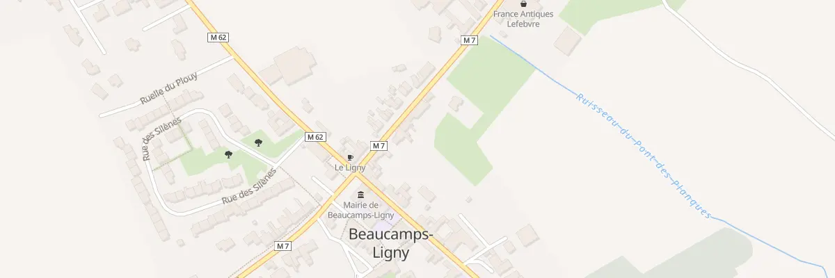 Plan du 9 Rue de la Gare à Beaucamps-Ligny