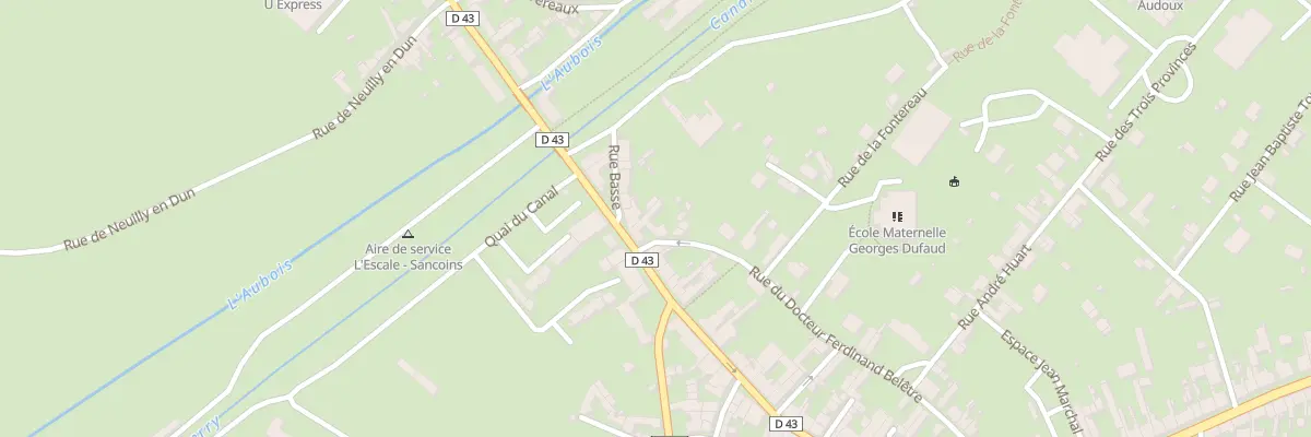 Plan du 80 Rue Fernand Duruisseau à Sancoins